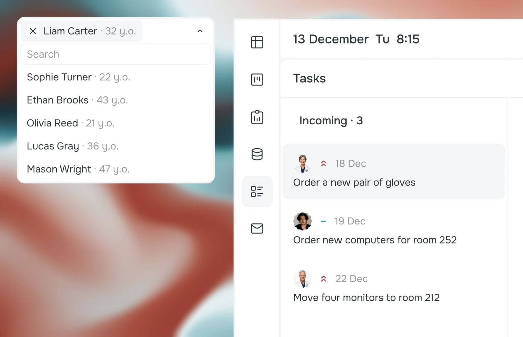 Internal tasks with comments