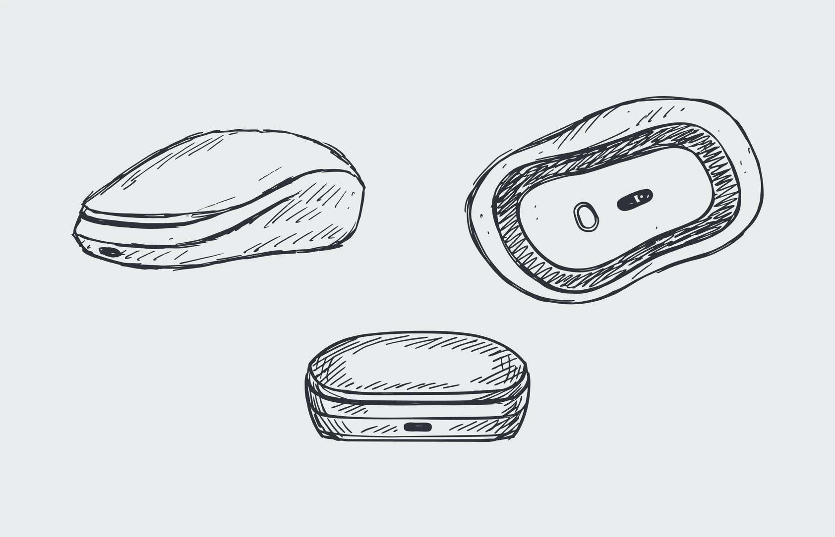 Early sketches of the mouse